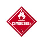 Combustible Shipping Label